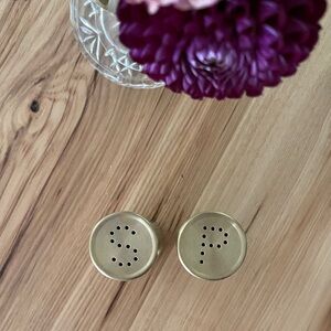 Gold Salt and Pepper Shakers